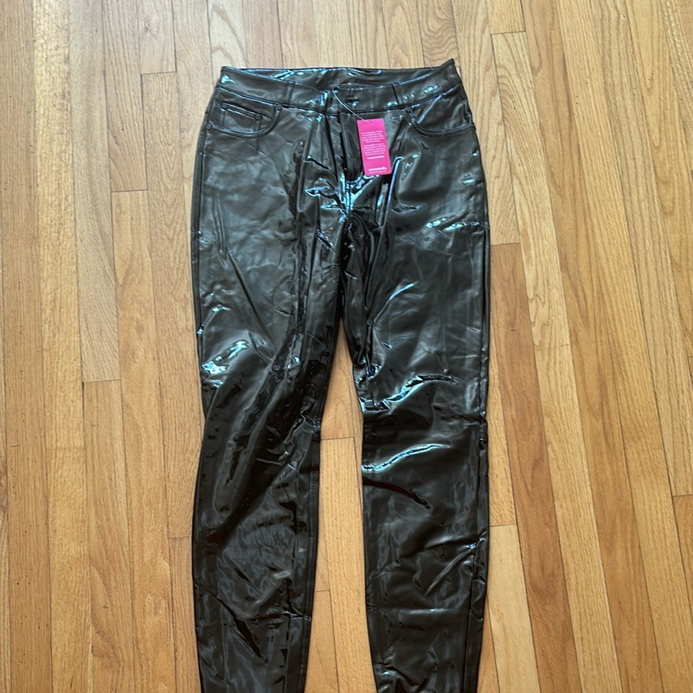 Commando Glossy Black Straight Leg Pants